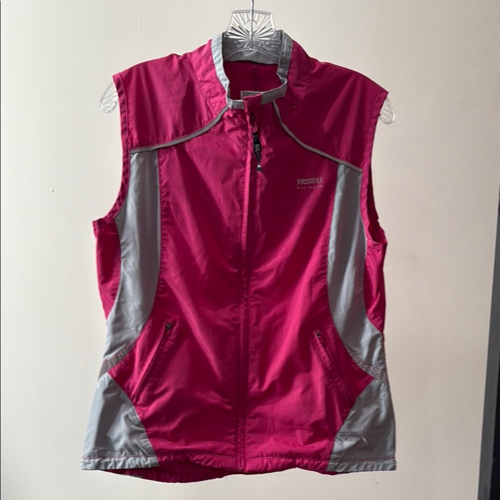 Women's Pink and Gray Running Vest
